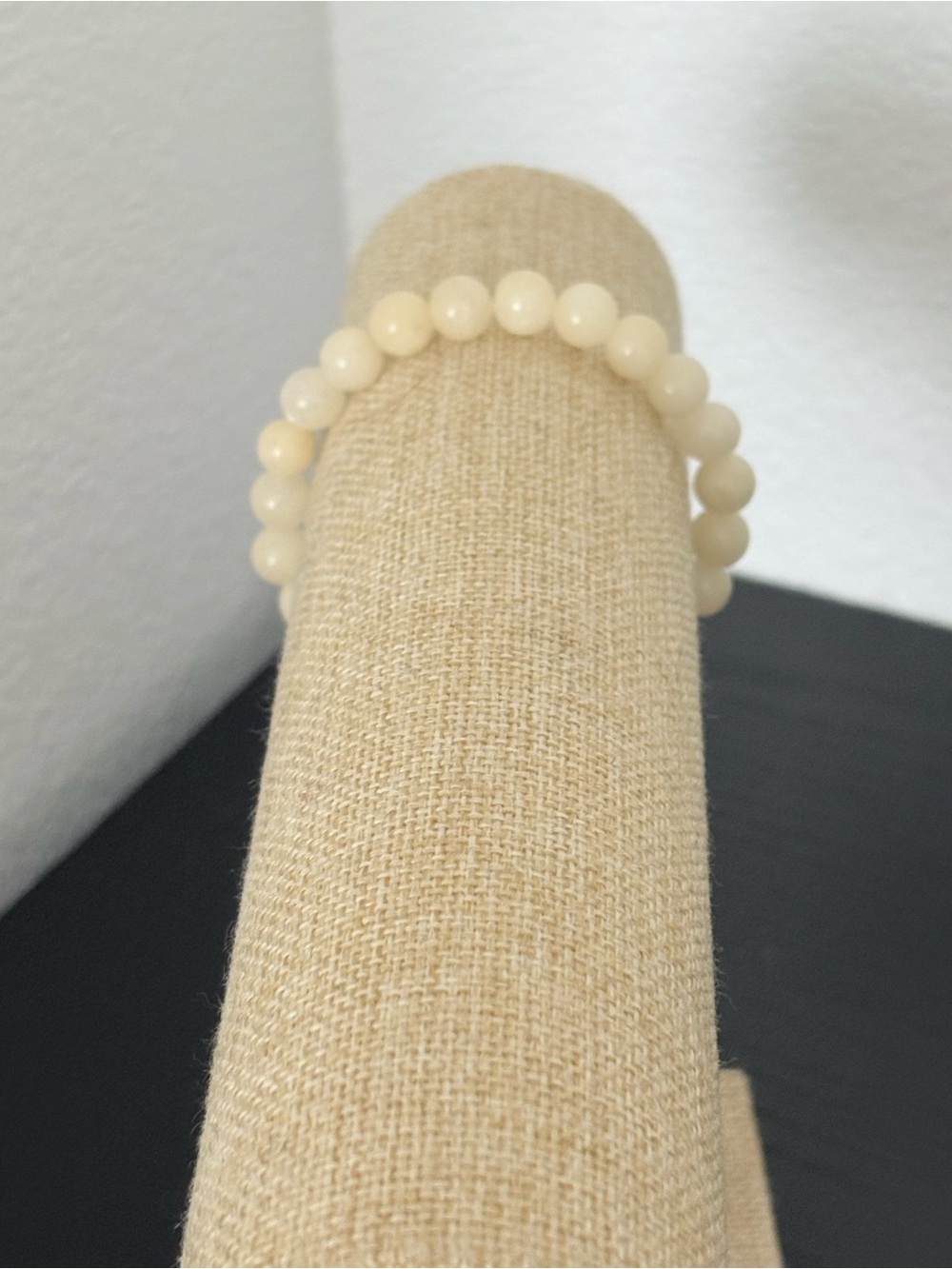 Handcrafted honey calcite natural gemstone beaded bracelet